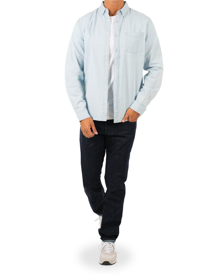 Herr | Skjortor | Saturdays NYC | Saturdays NYC Crosby Denim Shirt Washed Indigo