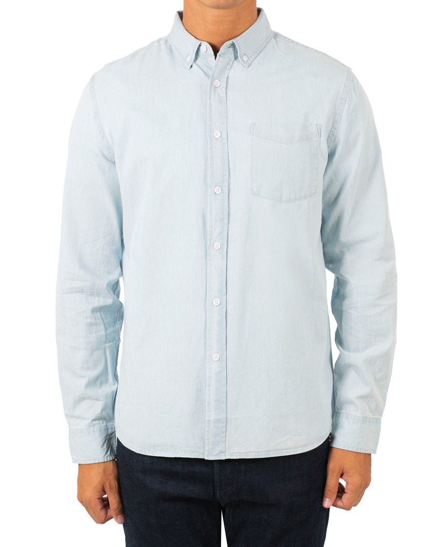 Herr | Skjortor | Saturdays NYC | Saturdays NYC Crosby Denim Shirt Washed Indigo