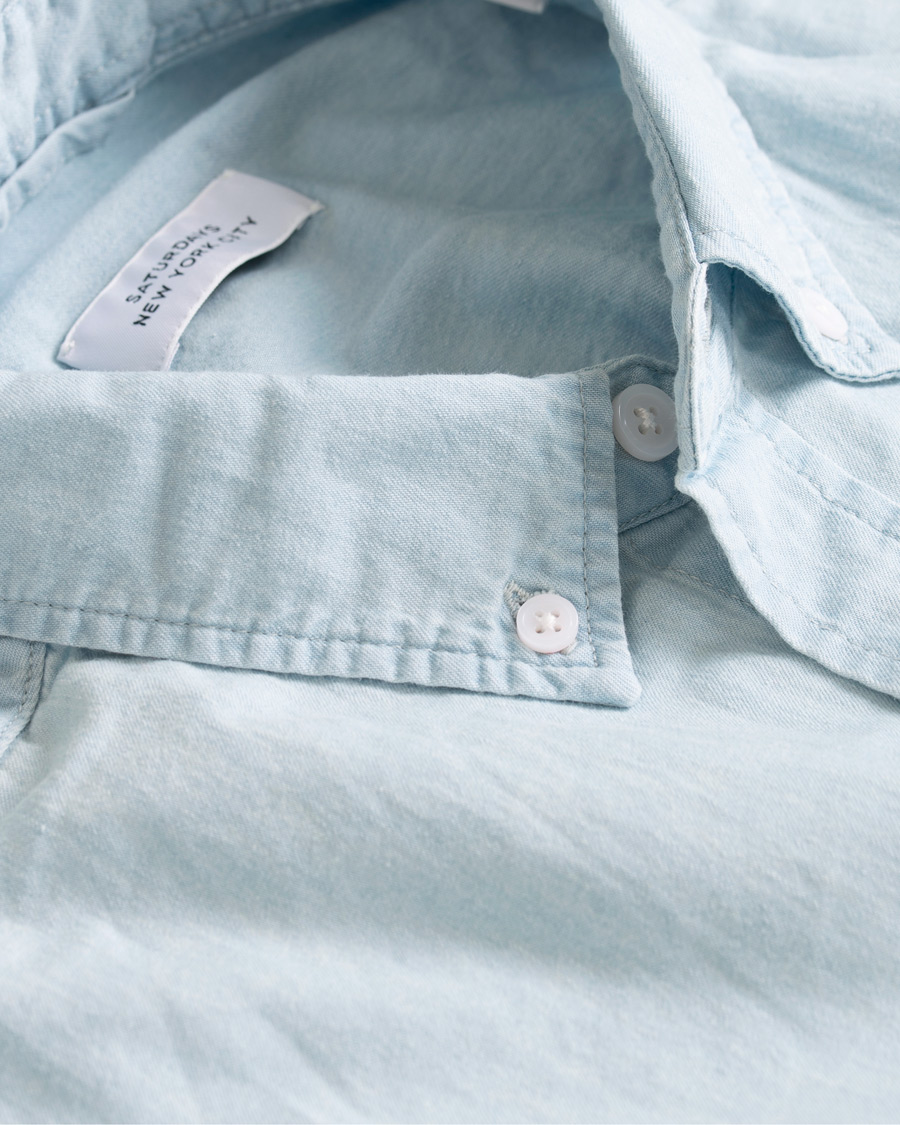 Herr | Skjortor | Saturdays NYC | Saturdays NYC Crosby Denim Shirt Washed Indigo