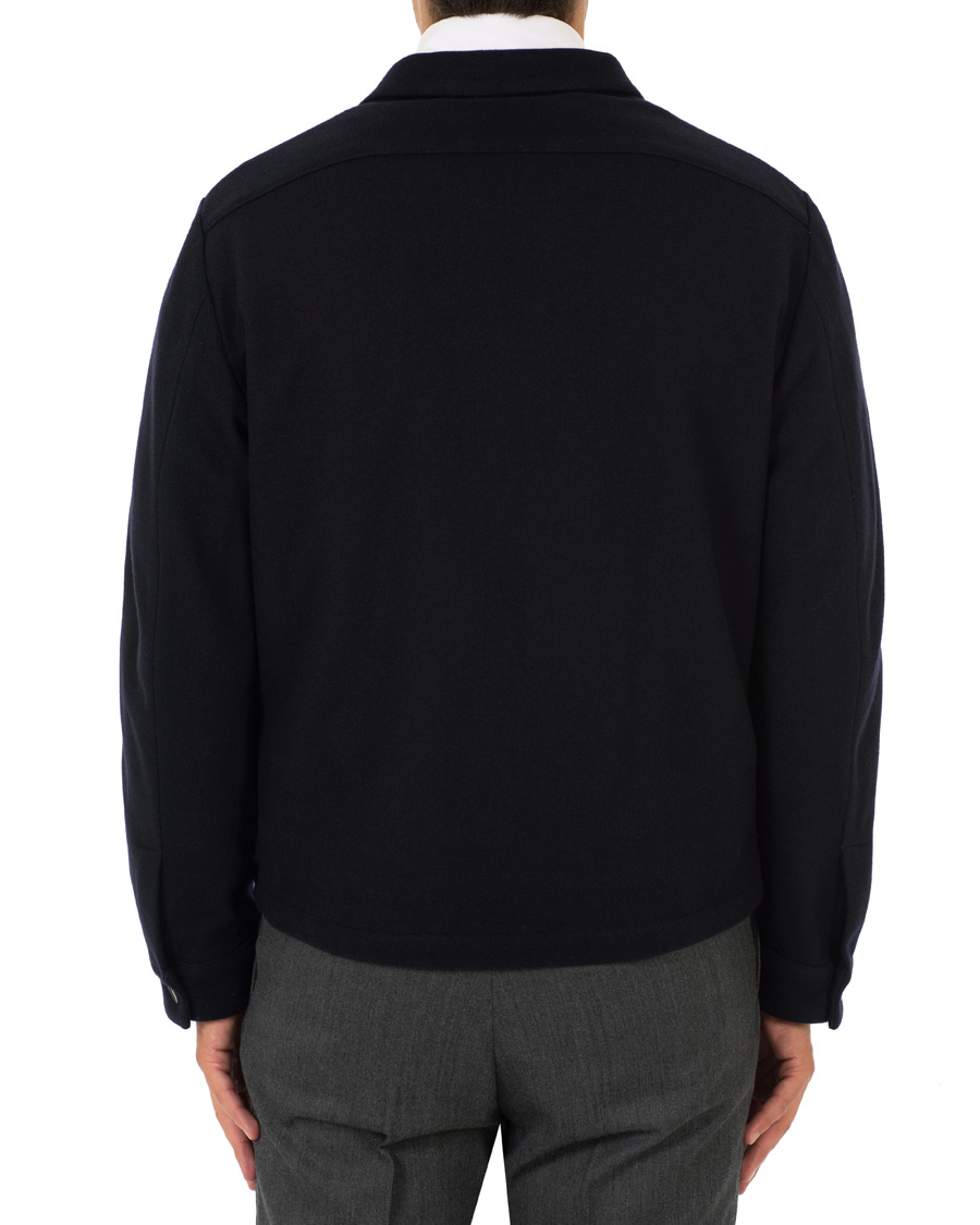 Herr | Jackor | Barena | Cedro Wool Shirt Jacket Navy