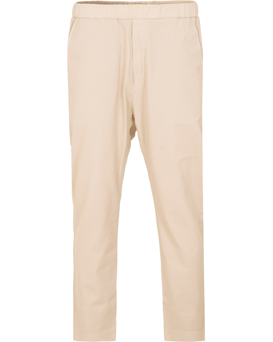 Herr | Byxor | Barena | Arenga Drawstring Cotton Chinos Light Grey
