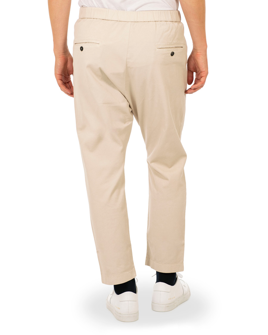 Herr | Byxor | Barena | Arenga Drawstring Cotton Chinos Light Grey