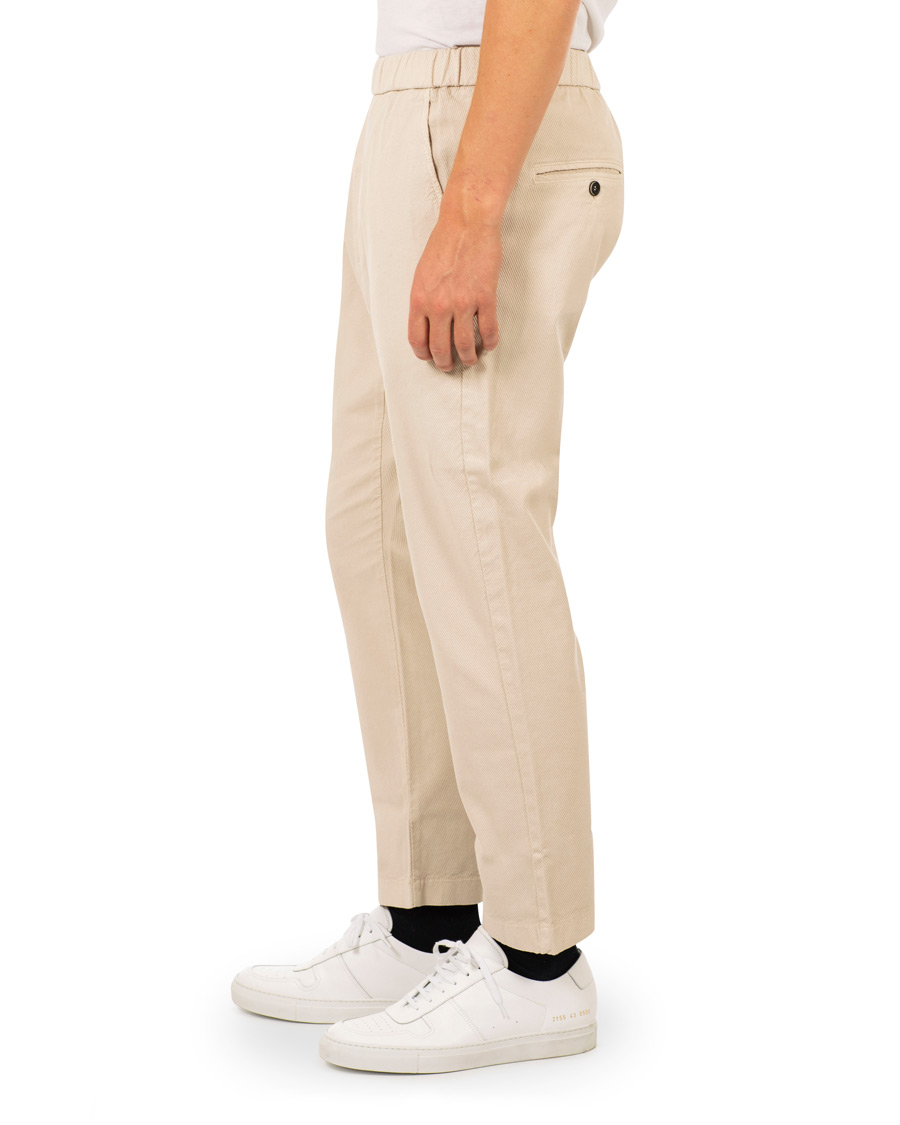 Herr | Byxor | Barena | Arenga Drawstring Cotton Chinos Light Grey