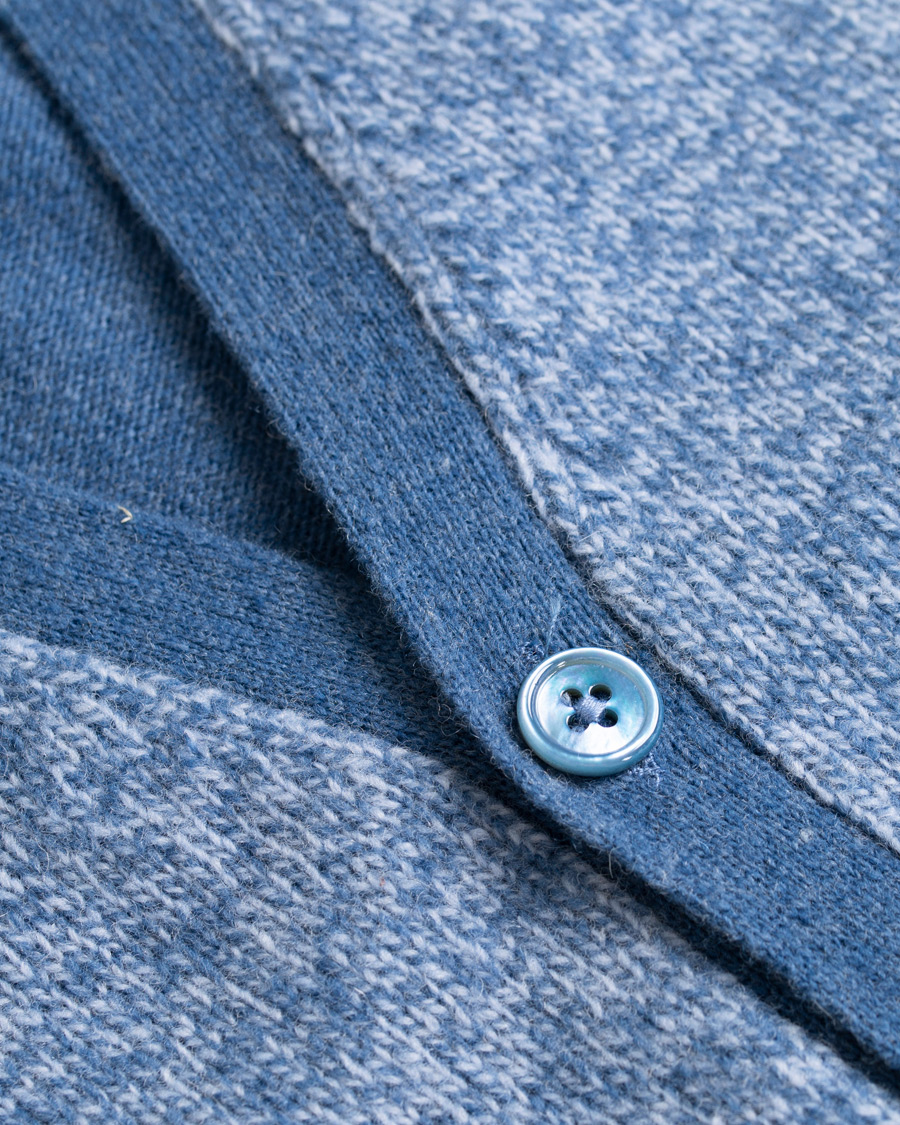 Herr | Tröjor | Stenströms | Lambswool Vest Blue