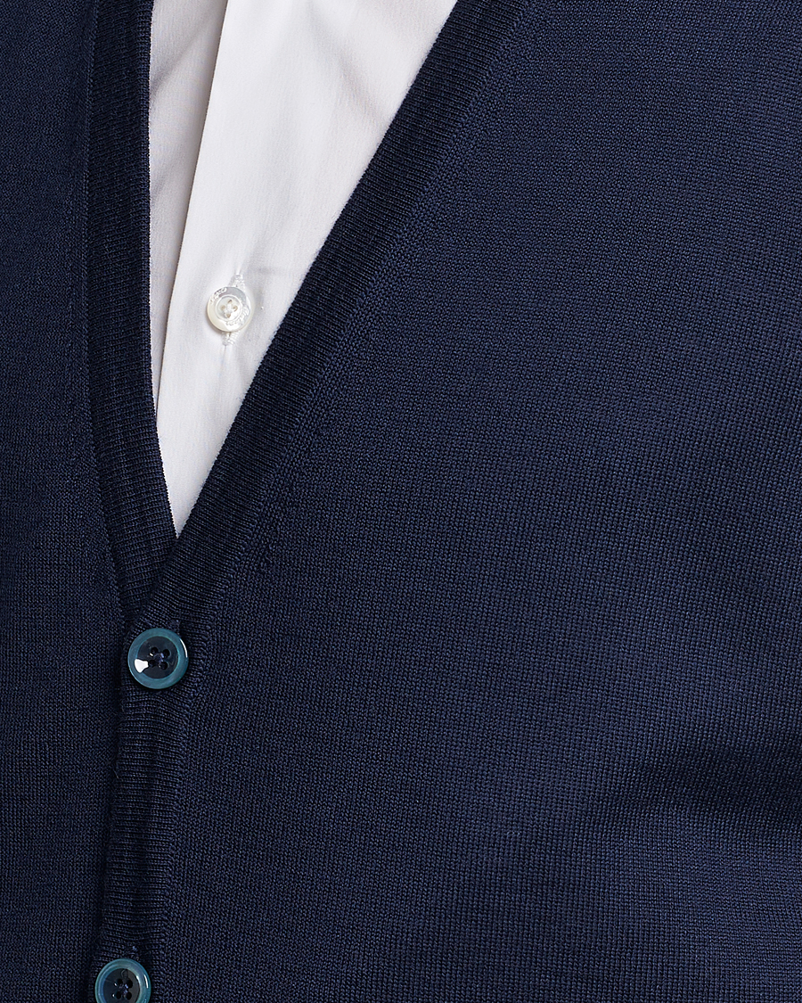 Herr | Tröjor | Stenströms | Merino Slipover Navy