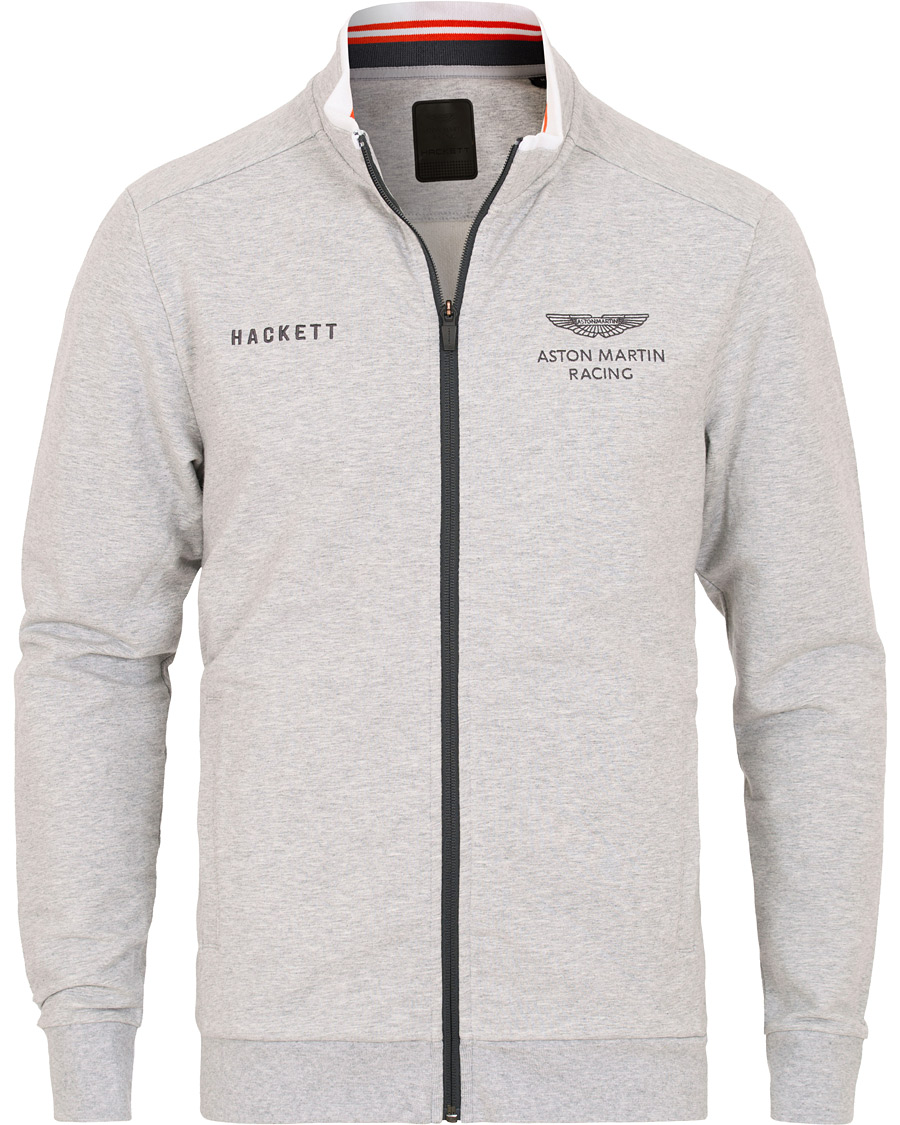 Herr | Tröjor | Hackett | Aston Martin Full Zip Grey