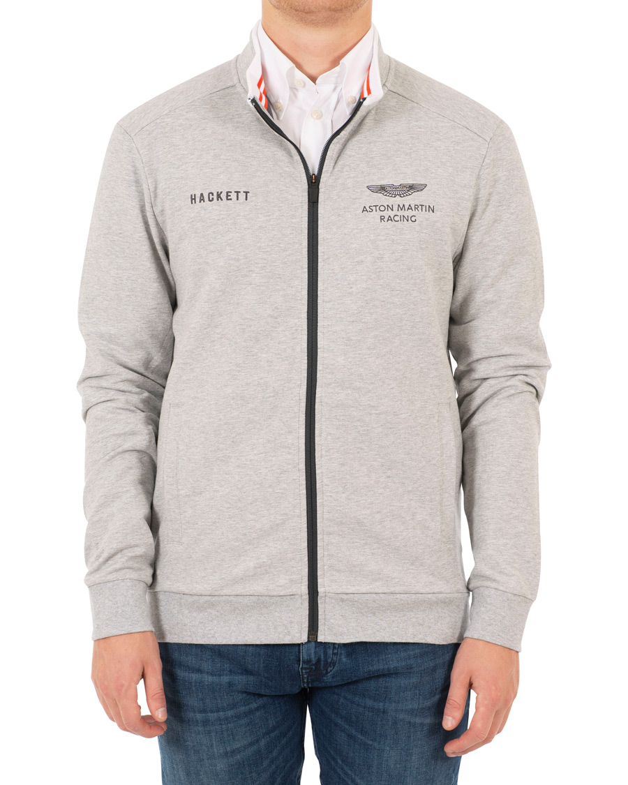 Herr | Tröjor | Hackett | Aston Martin Full Zip Grey