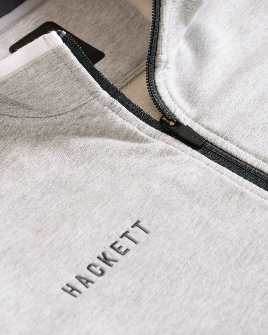 Herr | Tröjor | Hackett | Aston Martin Full Zip Grey