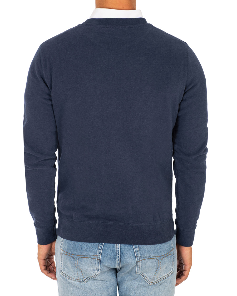 Herr | Tröjor | Sunspel | Loopback Sweatshirt Navy Melange