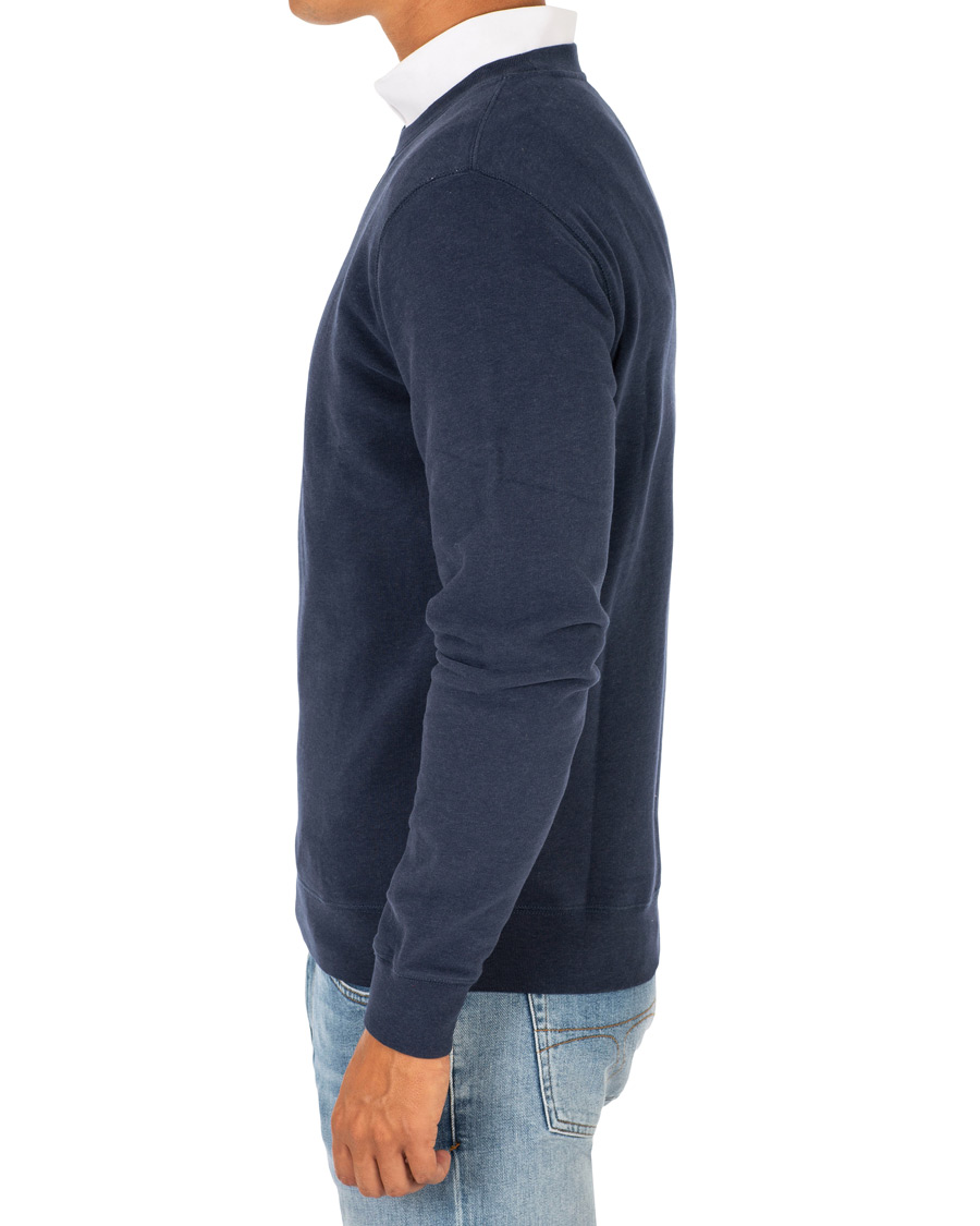 Herr | Tröjor | Sunspel | Loopback Sweatshirt Navy Melange