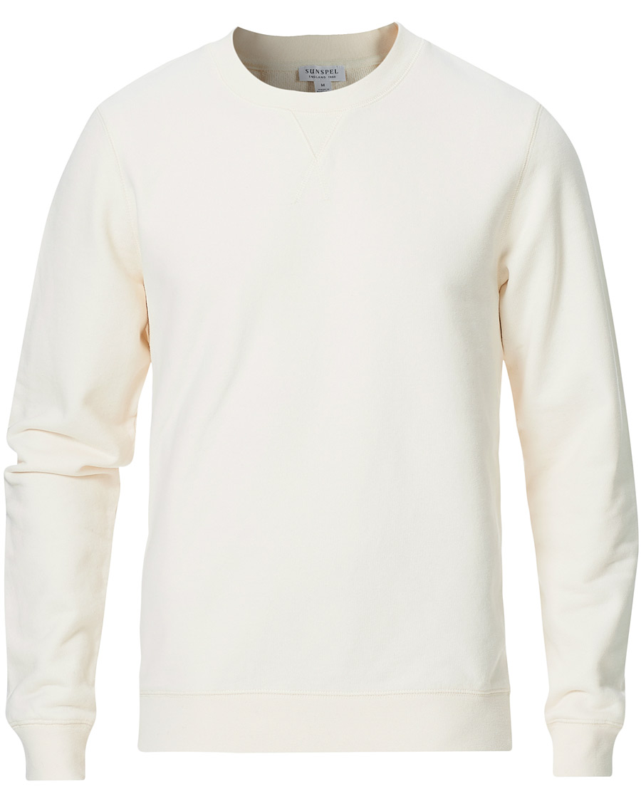 Herr | Tröjor | Sunspel | Loopback Sweatshirt Archive White