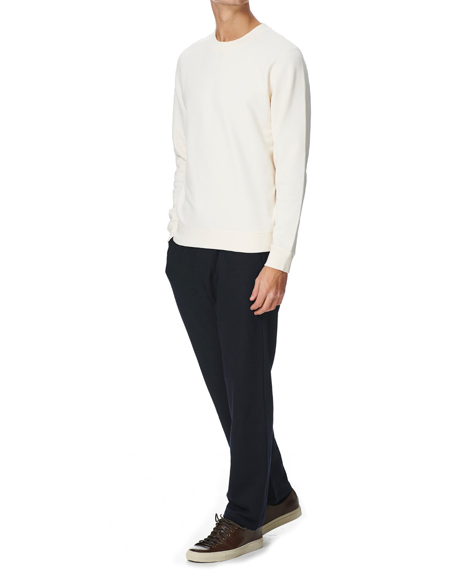 Herr | Tröjor | Sunspel | Loopback Sweatshirt Archive White