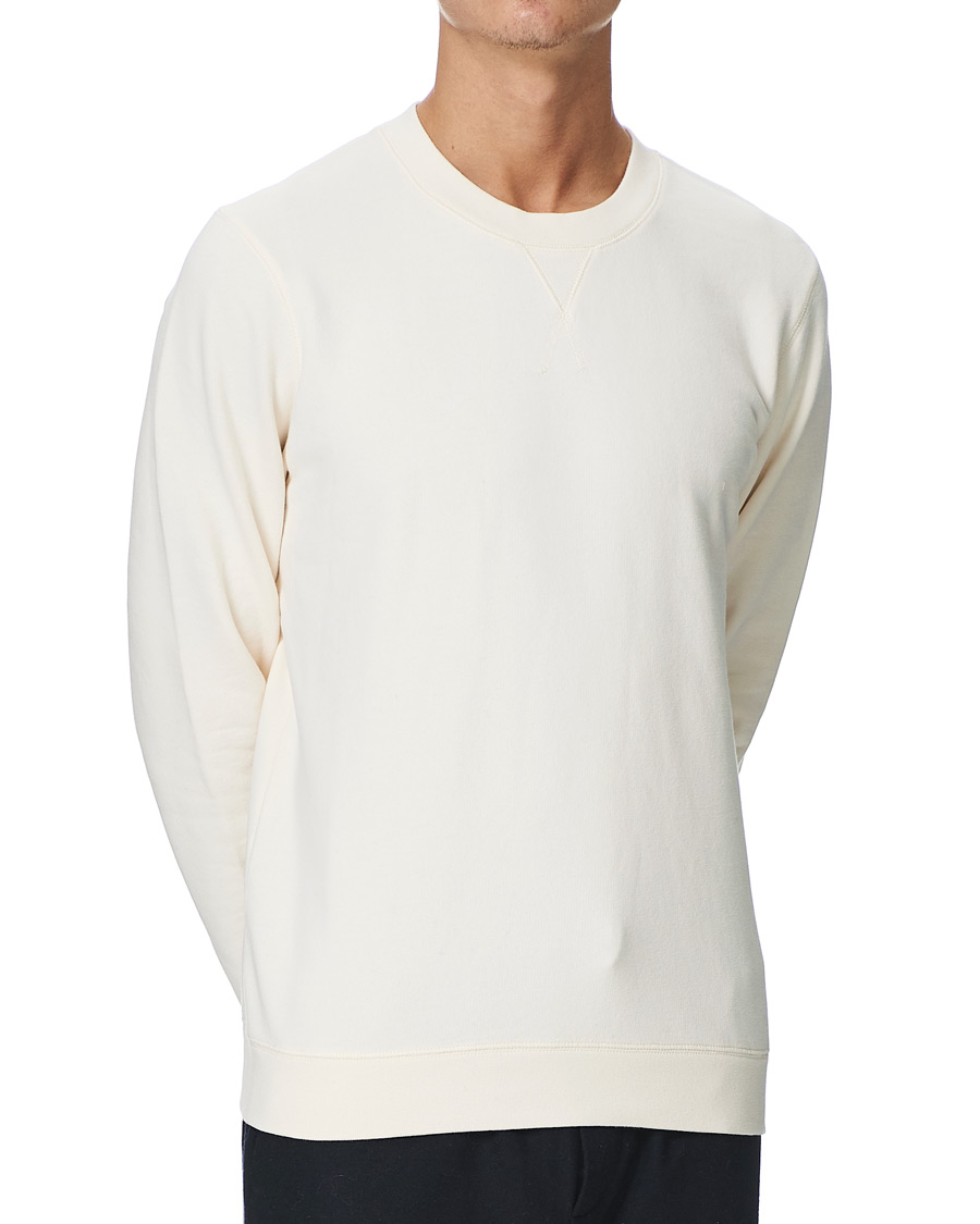 Herr | Tröjor | Sunspel | Loopback Sweatshirt Archive White
