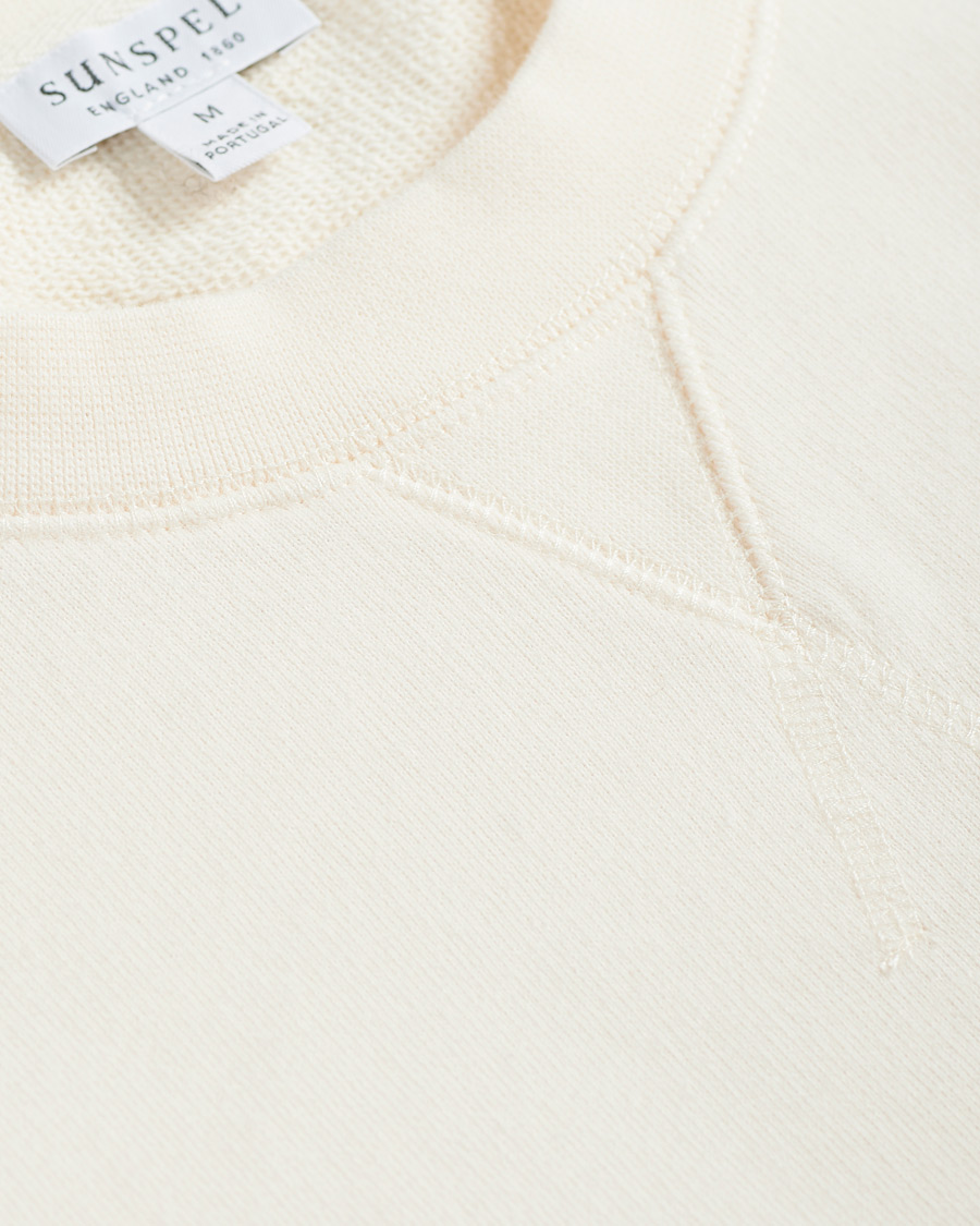 Herr | Tröjor | Sunspel | Loopback Sweatshirt Archive White