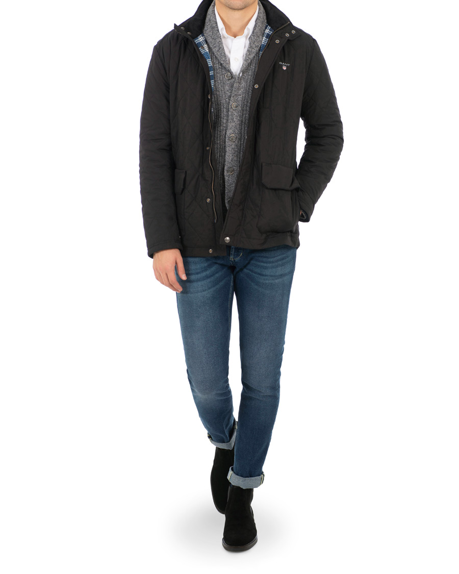 Herr | Jackor | GANT | The Quilted City Jacket Black