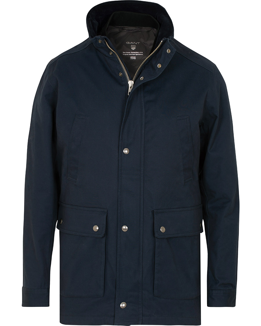 Herr | Jackor | GANT | The Waxy Double Decker Jacket Marine
