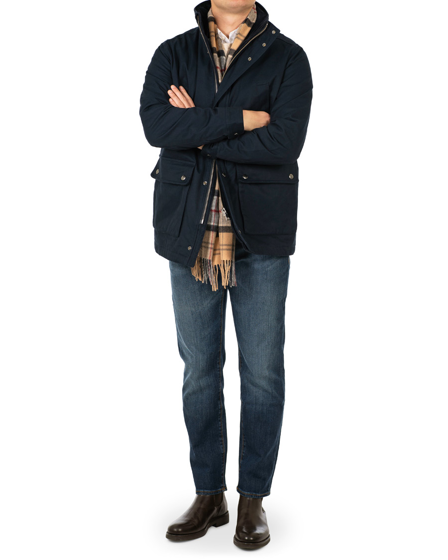 Herr | Jackor | GANT | The Waxy Double Decker Jacket Marine