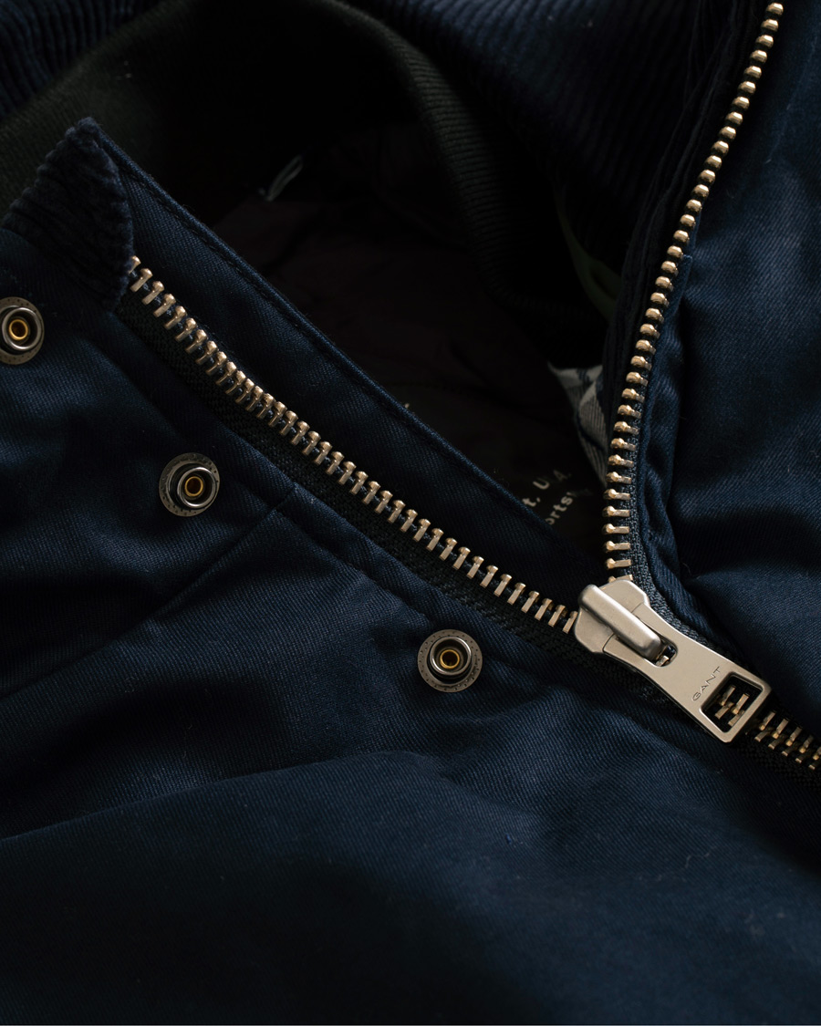 Herr | Jackor | GANT | The Waxy Double Decker Jacket Marine