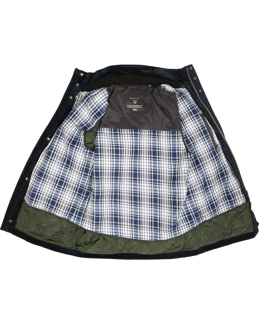 Herr | Jackor | GANT | The Waxy Double Decker Jacket Marine