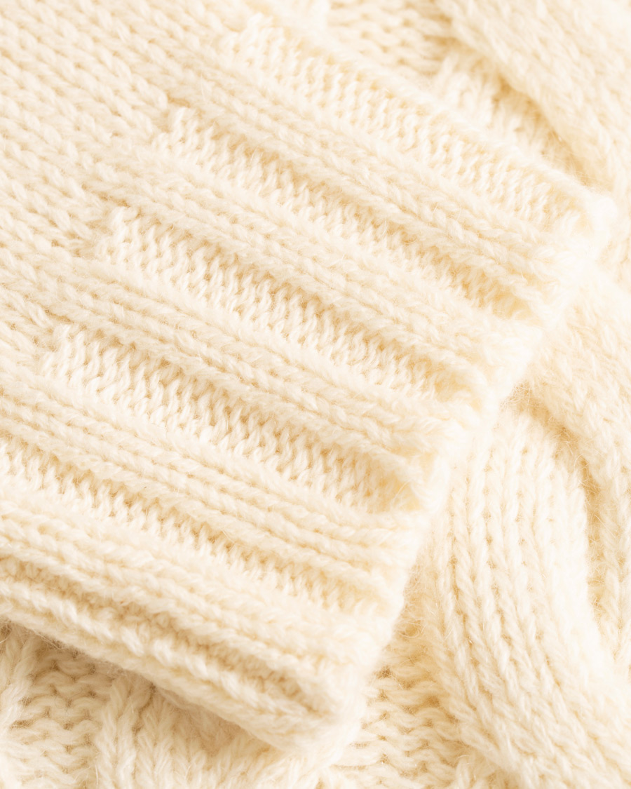 Herr | Tröjor | GANT | Chunky Cable Turtleneck Off White