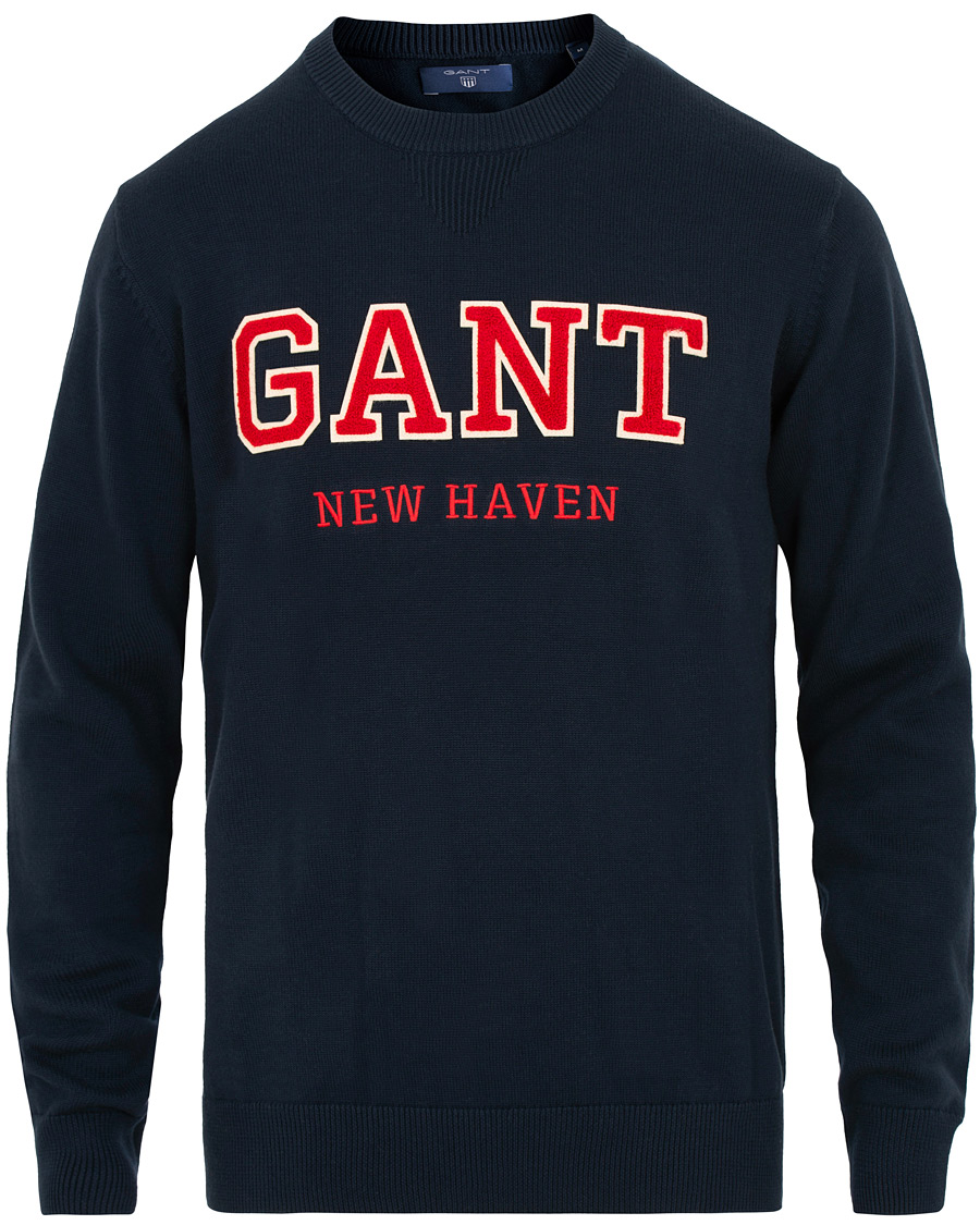 Herr | Tröjor | GANT | Logo Crew Neck Marine