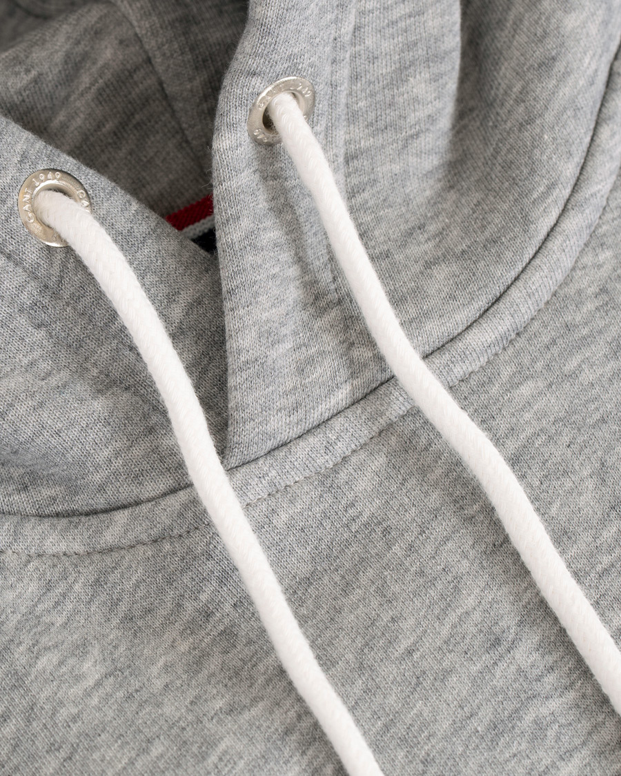 Herr | Tröjor | GANT | Shield Hoodie Grey Melange