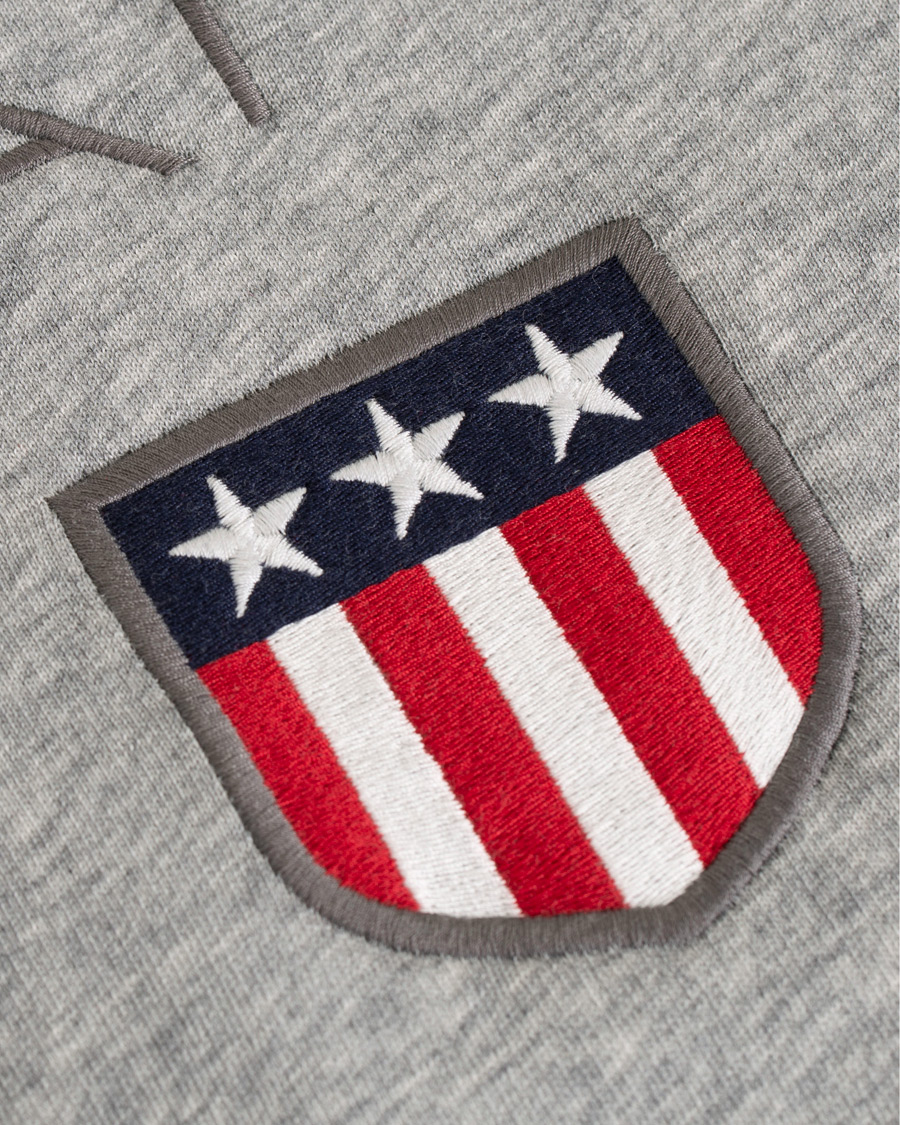 Herr | Tröjor | GANT | Shield Hoodie Grey Melange