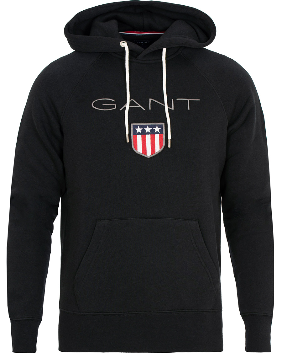 Herr | Tröjor | GANT | Shield Hoodie Black