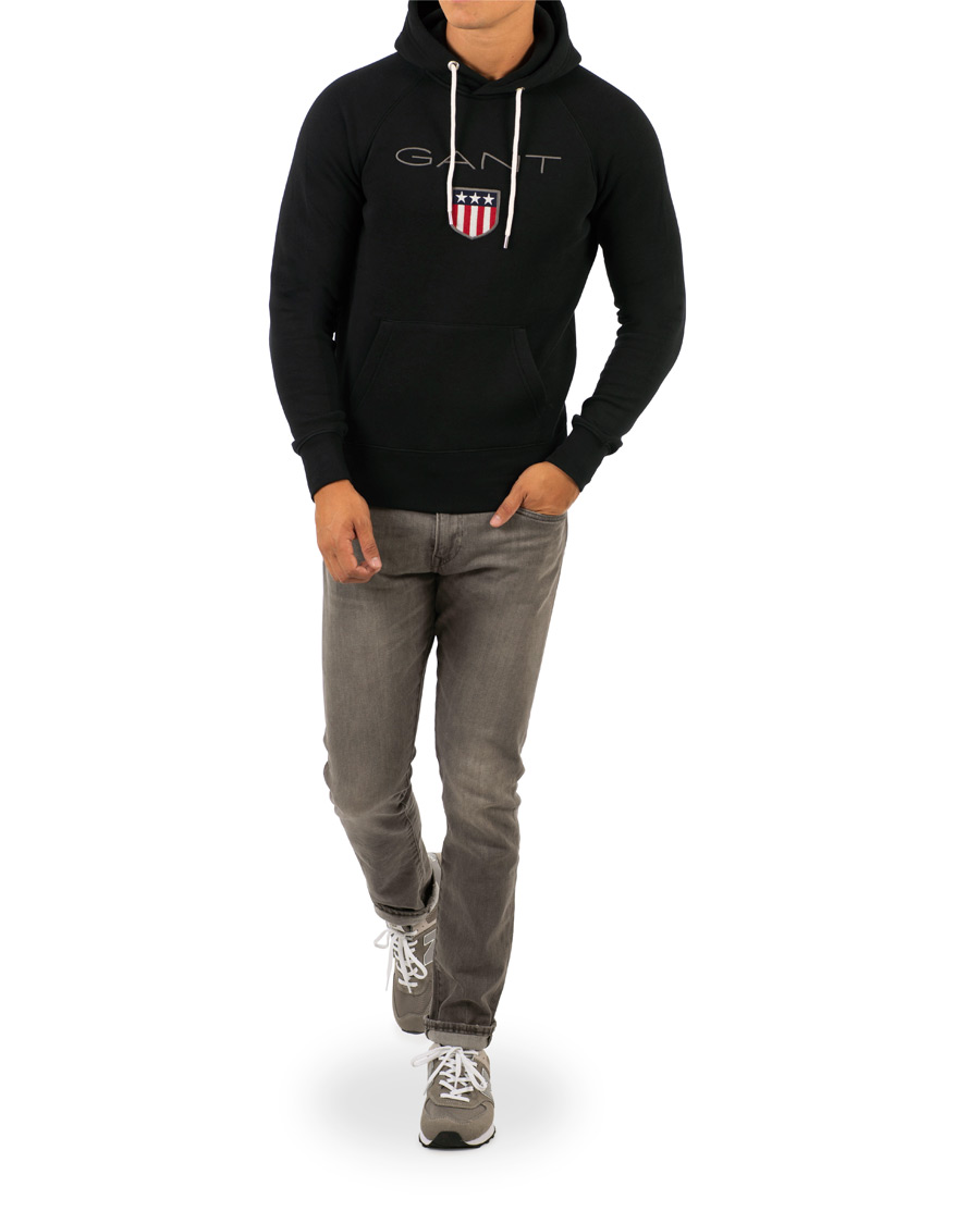 Herr | Tröjor | GANT | Shield Hoodie Black