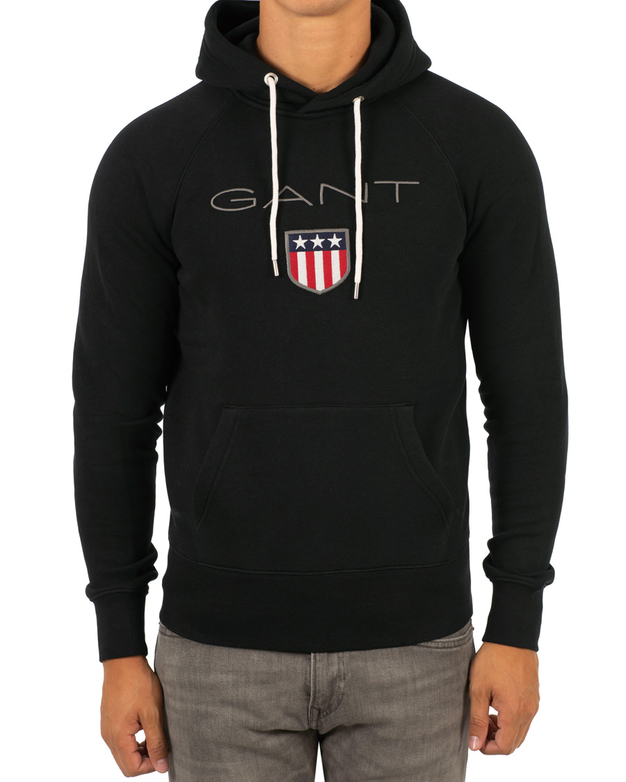 Herr | Tröjor | GANT | Shield Hoodie Black