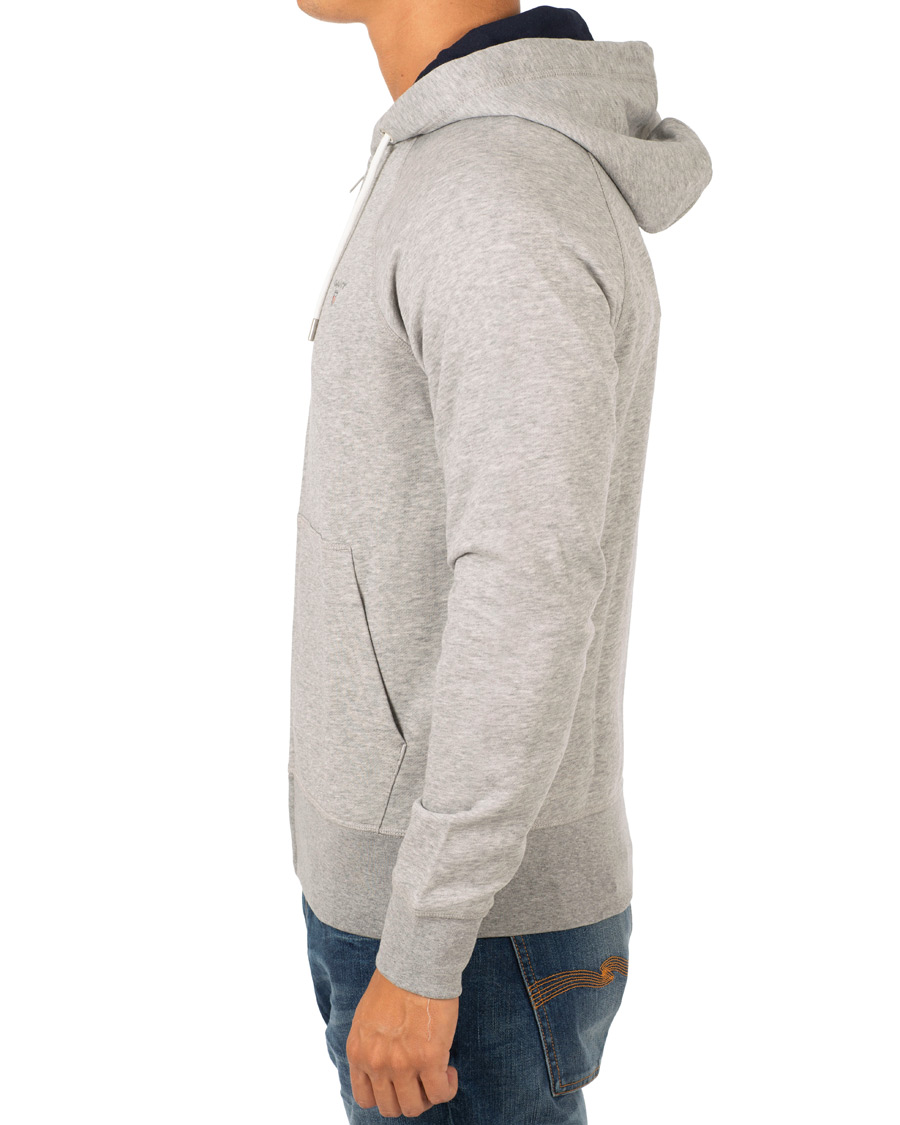 Herr | Tröjor | GANT | The Original Full Zip Hoodie Grey Melange