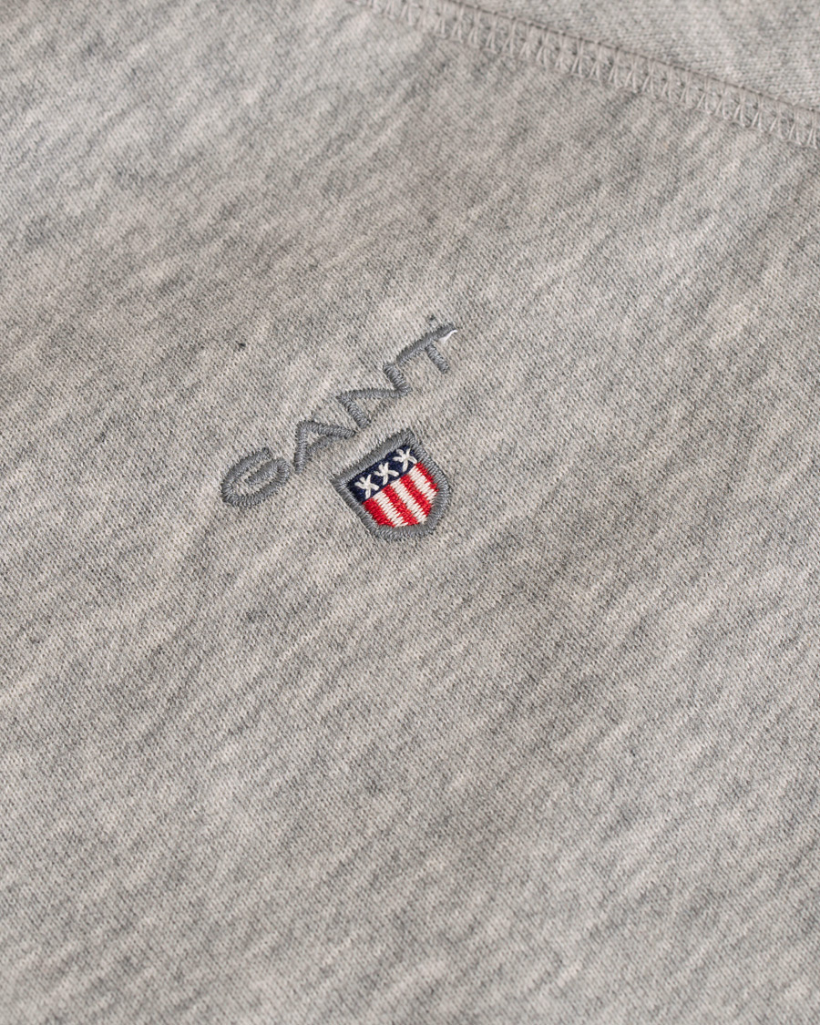Herr | Tröjor | GANT | The Original Full Zip Hoodie Grey Melange