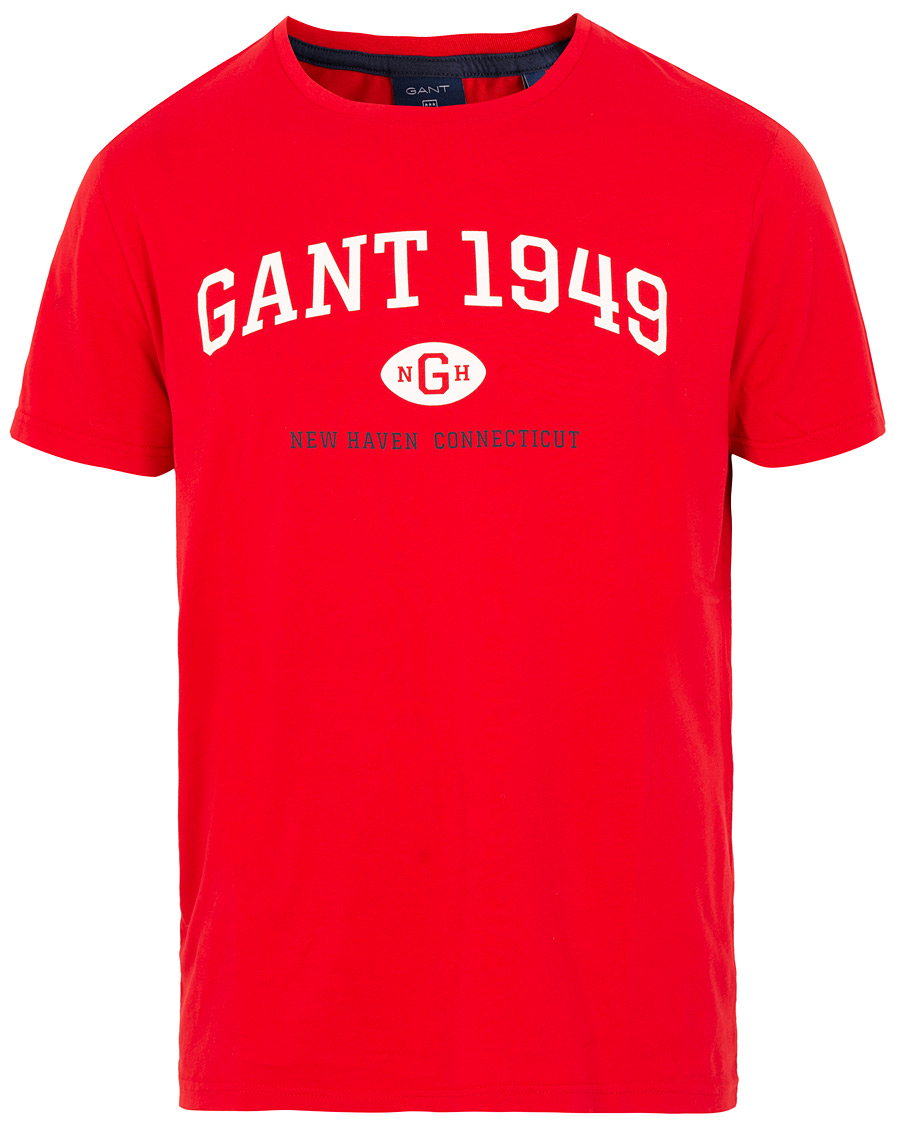 Herr | T-Shirts | GANT | 1949 Crew Neck Tee Red