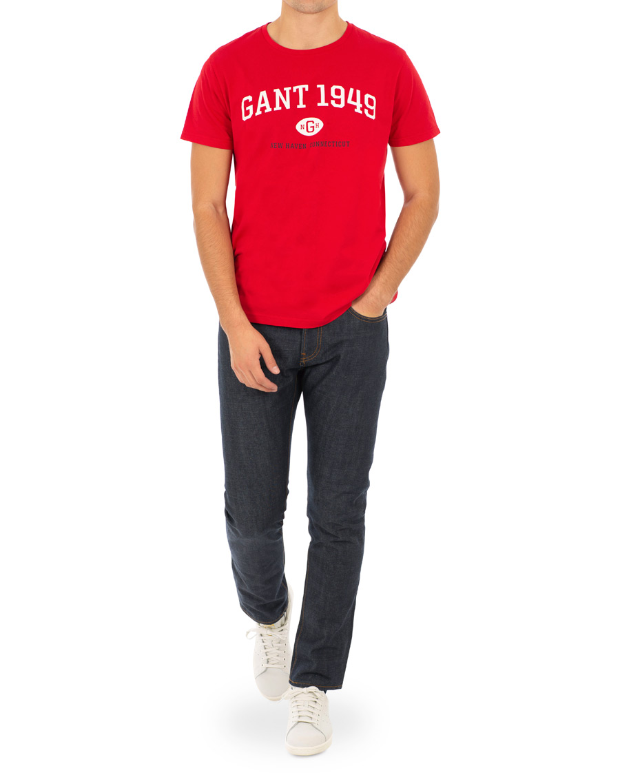Herr | T-Shirts | GANT | 1949 Crew Neck Tee Red