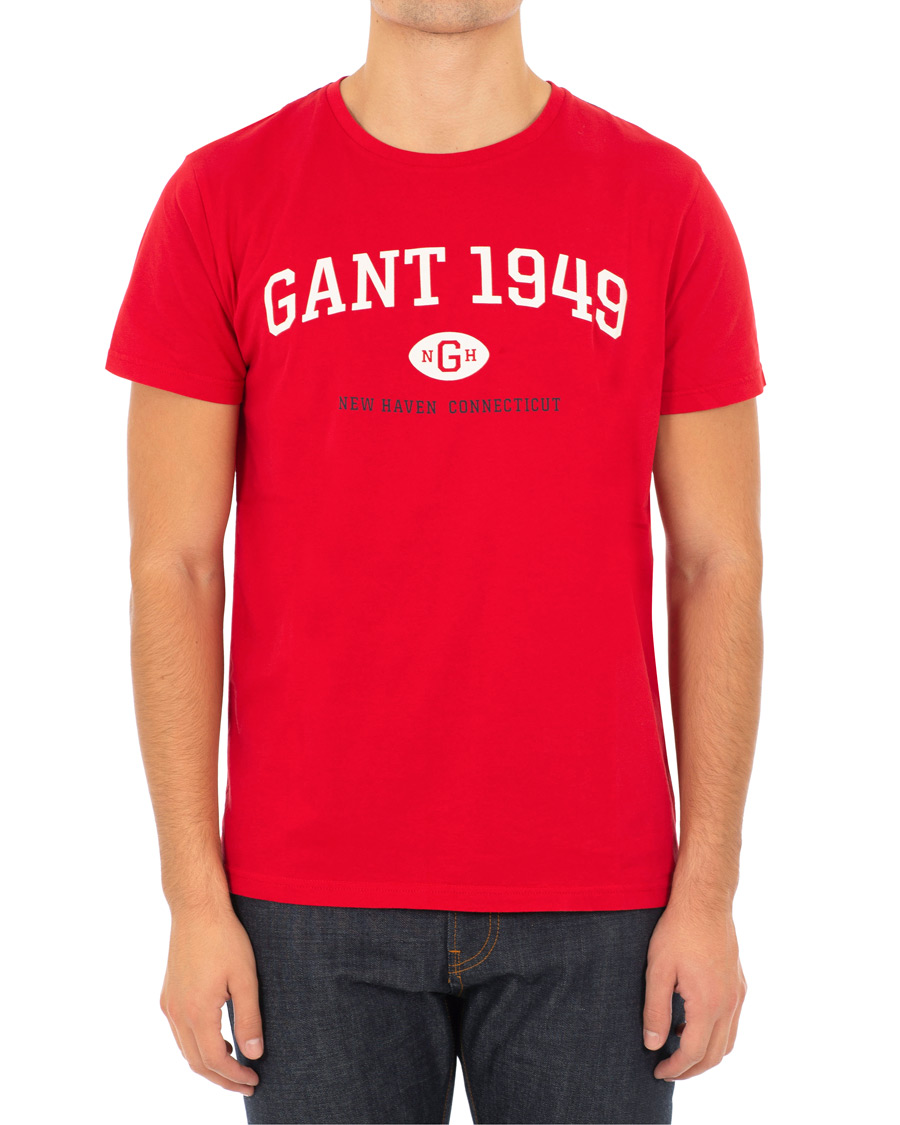 Herr | T-Shirts | GANT | 1949 Crew Neck Tee Red