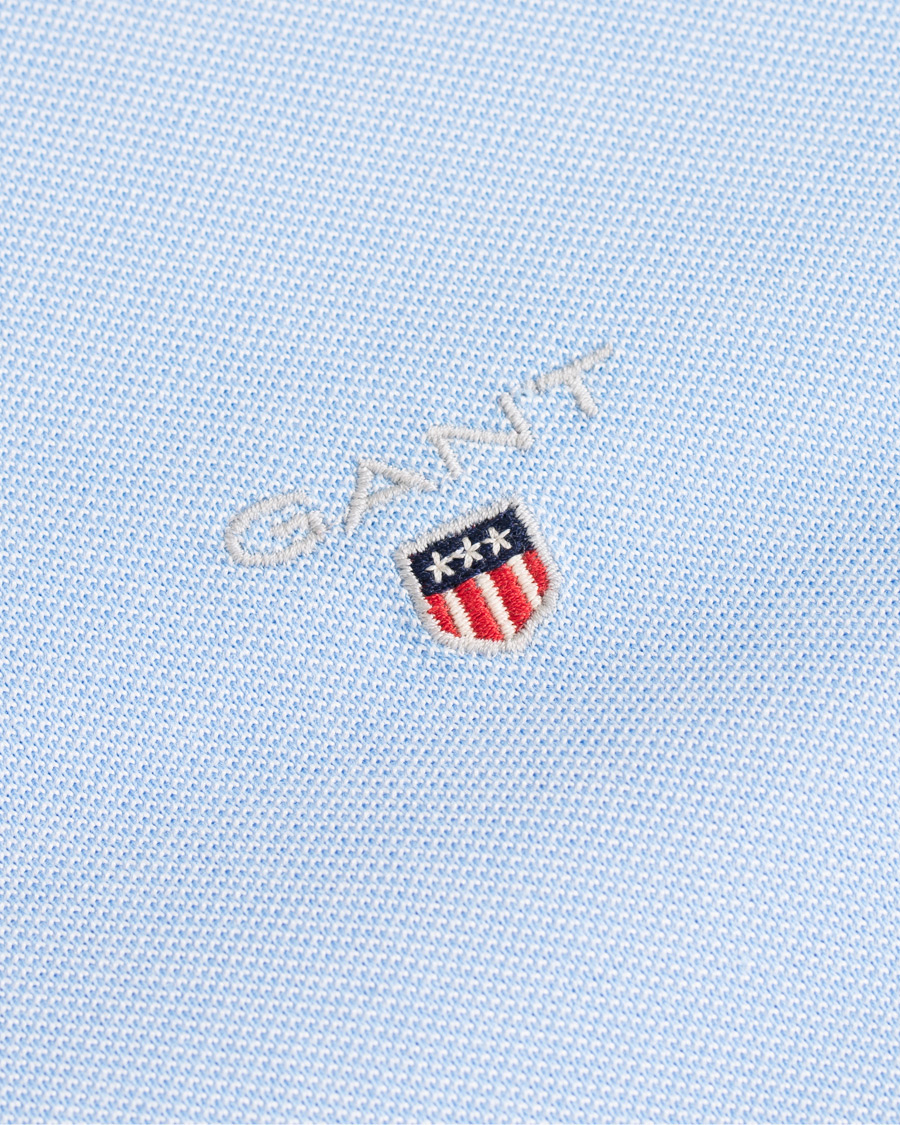 Herr | Skjortor | GANT | Slim Fit Tech Prep Pique Shirt Capri Blue