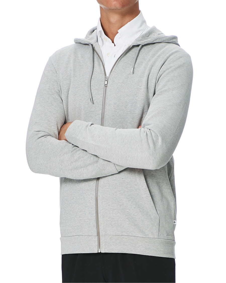 Herr | Tröjor | Samsøe Samsøe | Samsøe & Samsøe Enno Full Zip Hoodie Light Grey Melange