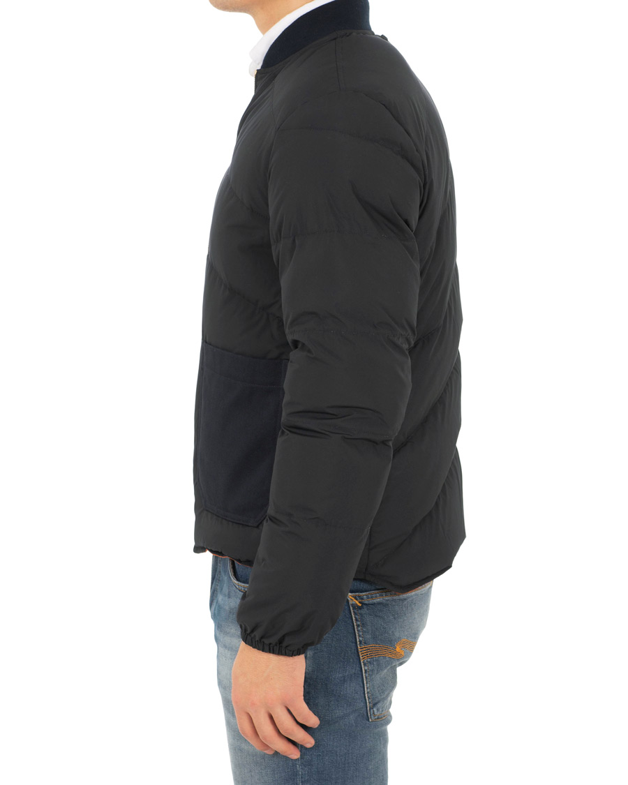 Herr | Jackor | The Workers Club | Reversible Down Filled Bomber Navy/Orange