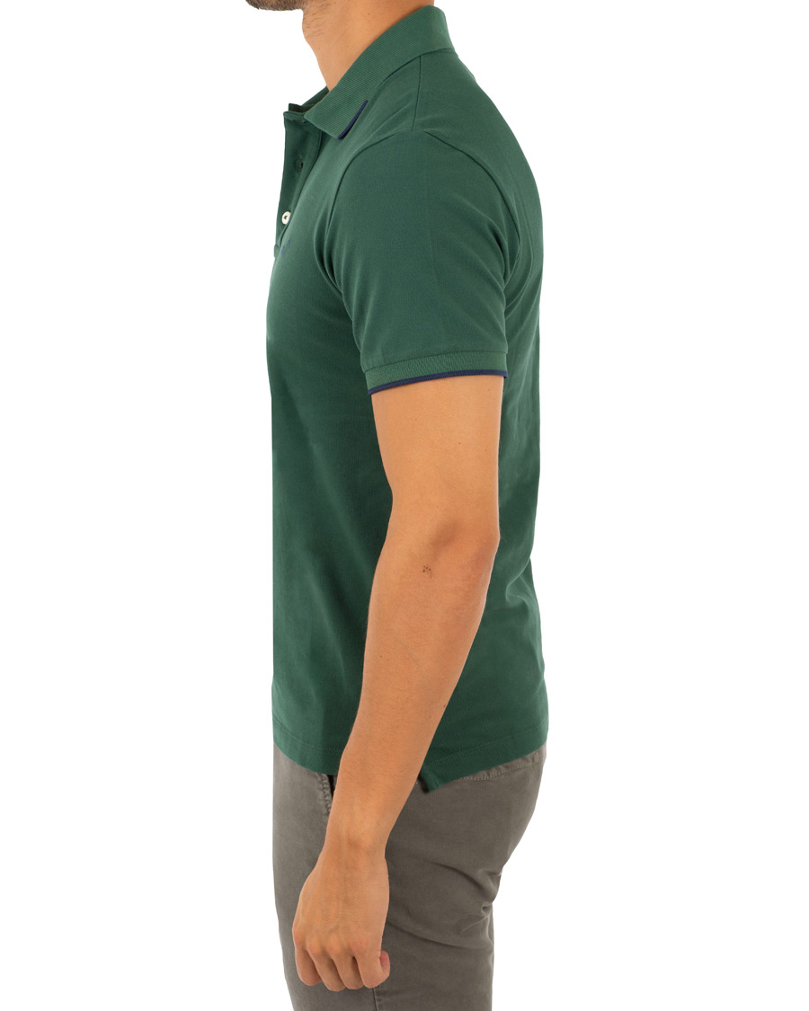 Herr | Pikéer | Jacob Cohën | Cotton Stretch Polo Green