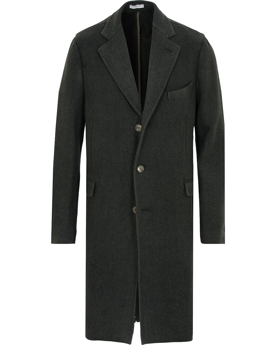 Herr | Jackor | Boglioli | K Jacket Garment Dyed Wool Cashmere Coat Green