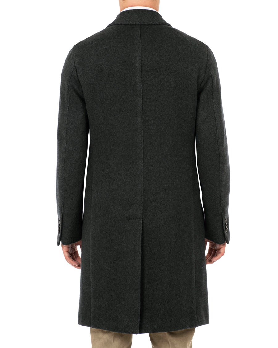 Herr | Jackor | Boglioli | K Jacket Garment Dyed Wool Cashmere Coat Green