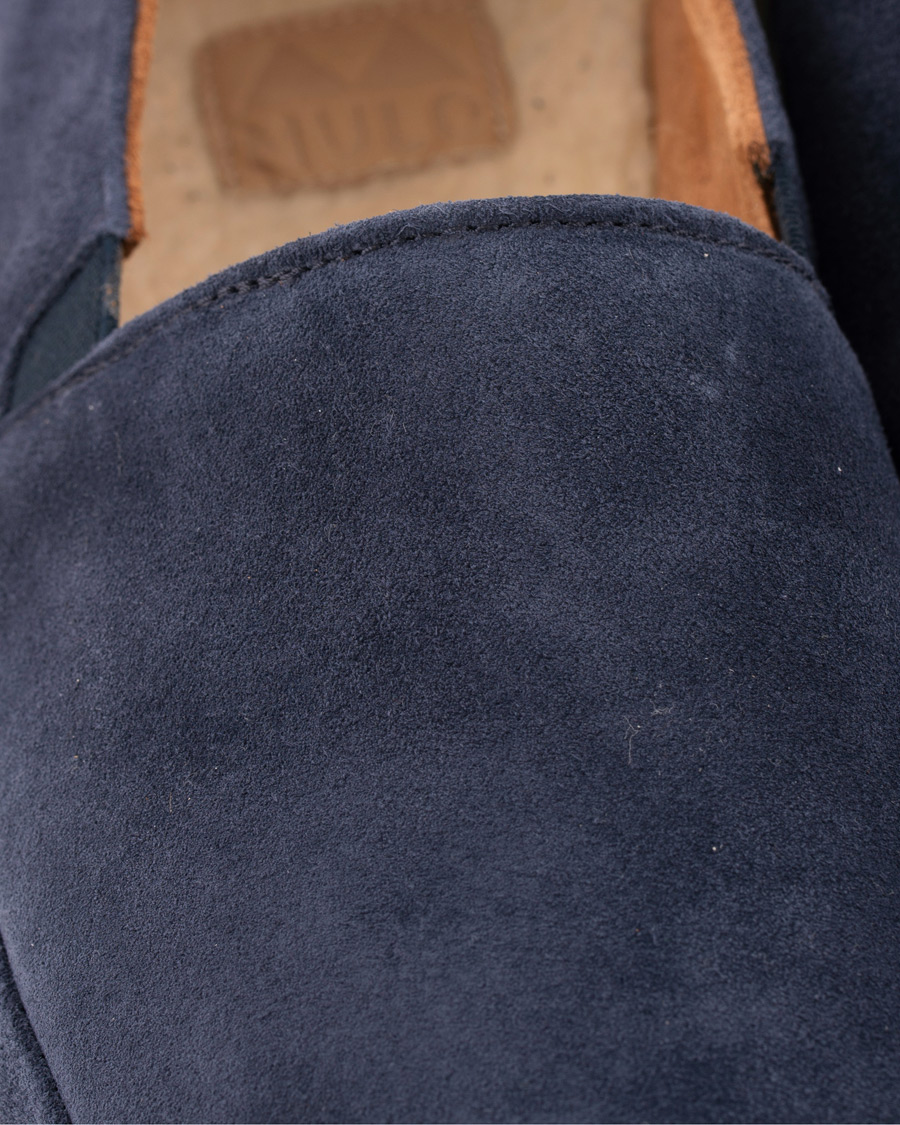 Herr | MULO Shearling Lined Slipper Navy Suede | MULO | Shearling Lined Slipper Navy Suede