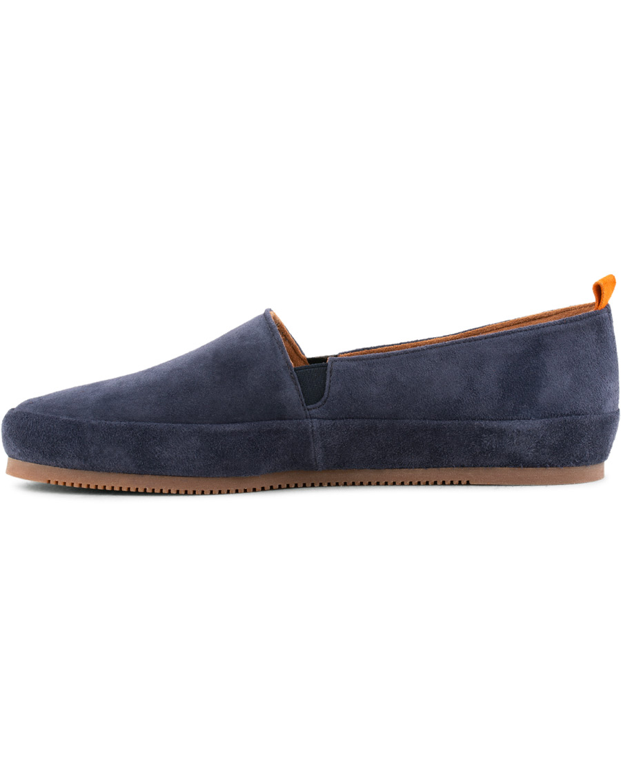 Herr | MULO Shearling Lined Slipper Navy Suede | MULO | Shearling Lined Slipper Navy Suede