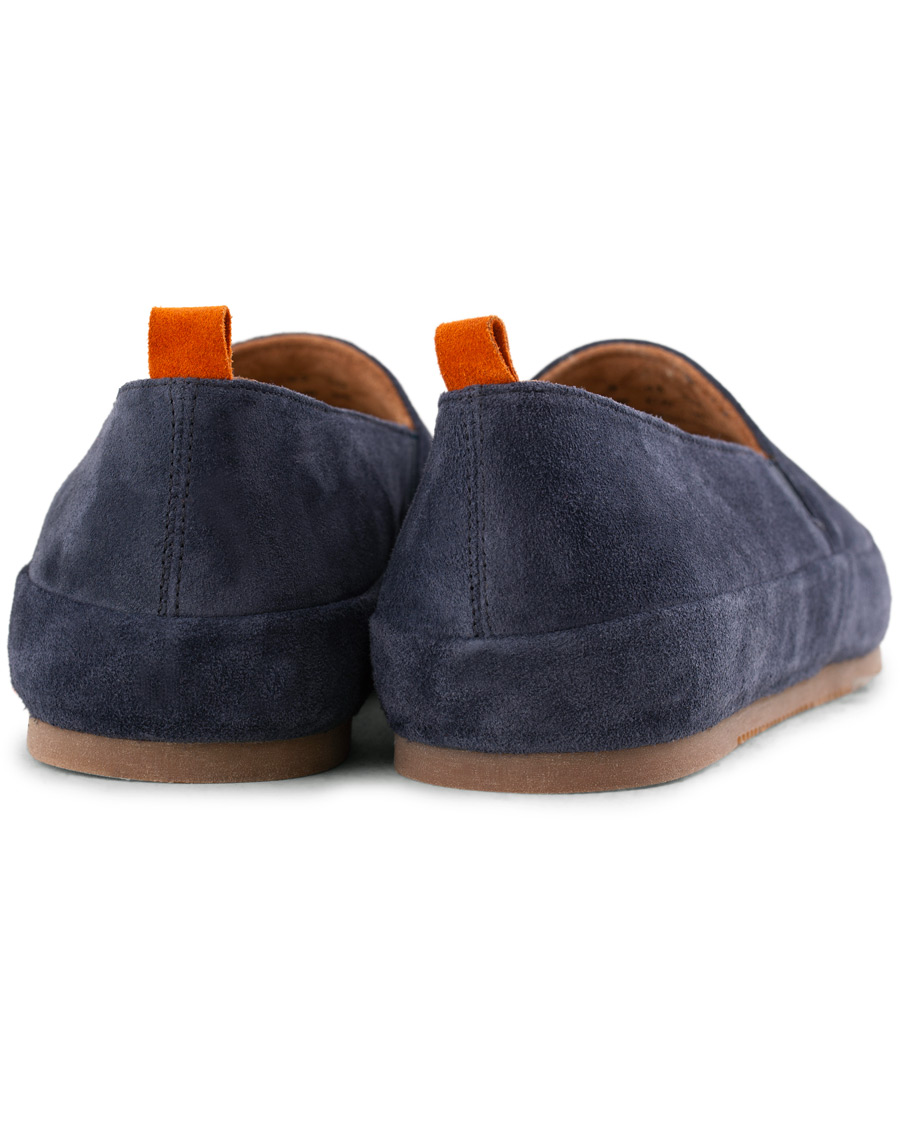 Herr | MULO Shearling Lined Slipper Navy Suede | MULO | Shearling Lined Slipper Navy Suede