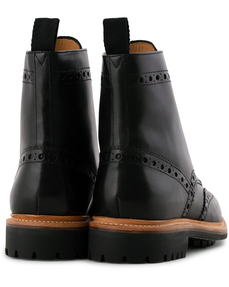 Herr | Grenson Fred Commando Boot Black Calf | Grenson | Fred Commando Boot Black Calf