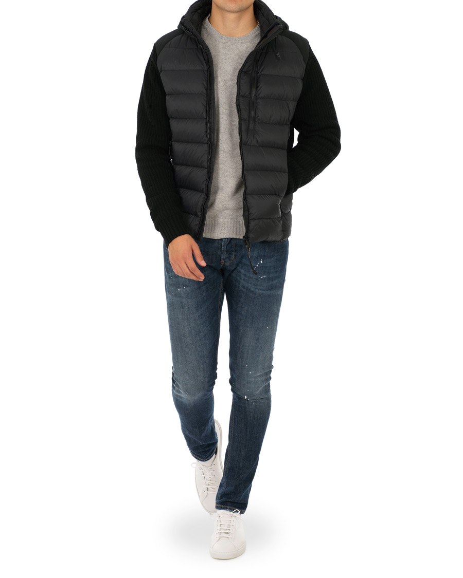 Herr | Jackor | C.P. Company | Knitted Hybrid Jacket Black