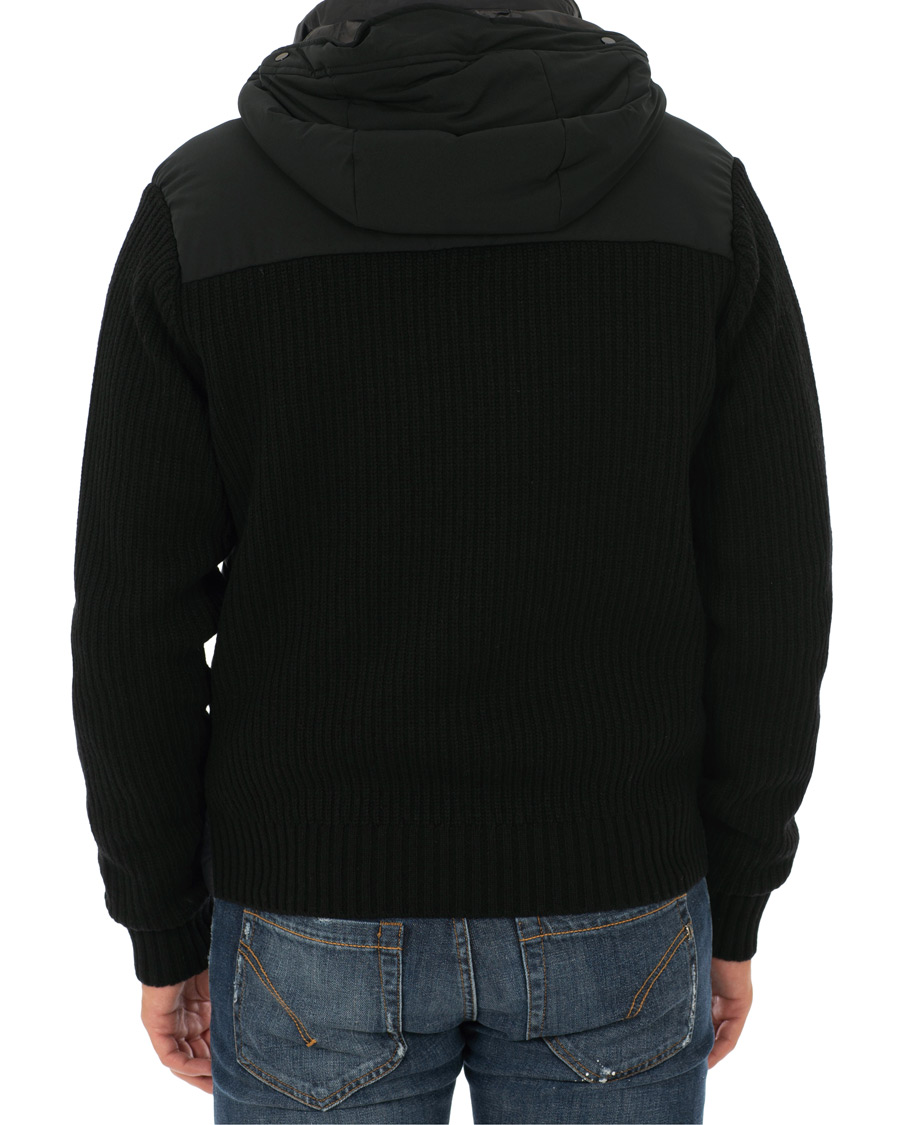 Herr | Jackor | C.P. Company | Knitted Hybrid Jacket Black