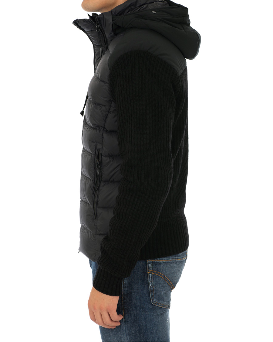 Herr | Jackor | C.P. Company | Knitted Hybrid Jacket Black
