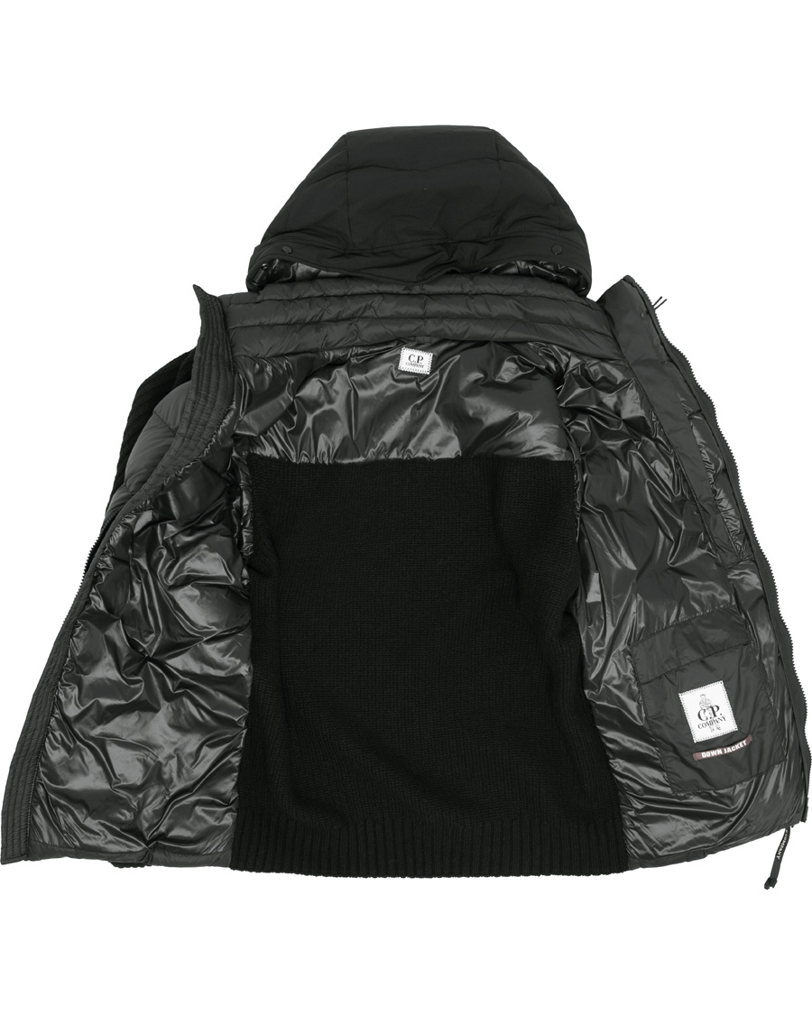 Herr | Jackor | C.P. Company | Knitted Hybrid Jacket Black