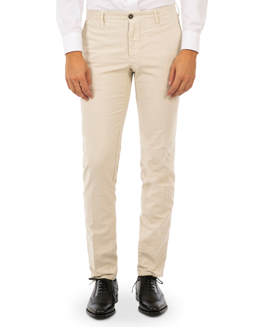Herr | Byxor | Incotex | Slim Fit Garment Dyed Washed Slacks Kit